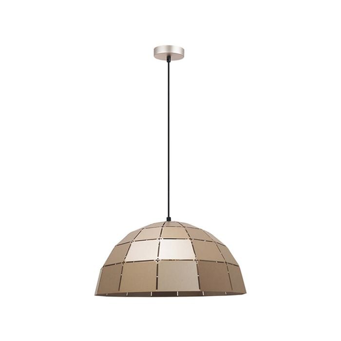 CLA Lighting ARMIS Iron Tiled Pendant Light White/Gold/Coffee Tiled (Iron) Dome - Champagne Gold