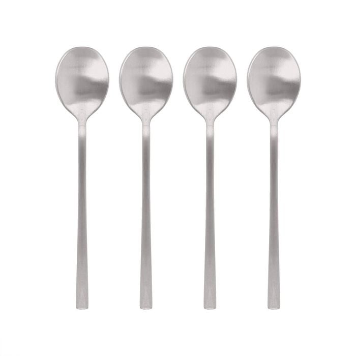 Argon Tableware Stainless Steel Teaspoons - 14.5cm - 8x Durable Rust Resistant Stainless Steel Dishwasher Safe Flatware Set