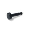 Oven Black Button To Suit Electronic Timer Clock But10010975, Suits Bosch