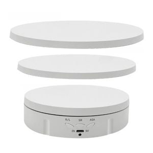 Tooleroo Electric 360 Rotating Product Display Stand White for Merchandise Video