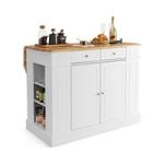 Costway Kitchen Island Trolley Wooden Buffet Sideboard Storage Cabinet