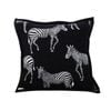 SOGA 45cm Black Light Luxury Zebra Square Cushion