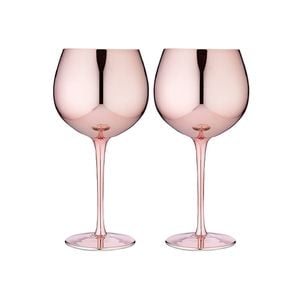 2pc Tempa Aurora Rose Gin Glass Party Drinkware Set