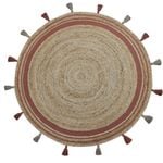 Home Bazar 160 x 160cm Mykonos Round Sierra Jute Rug 