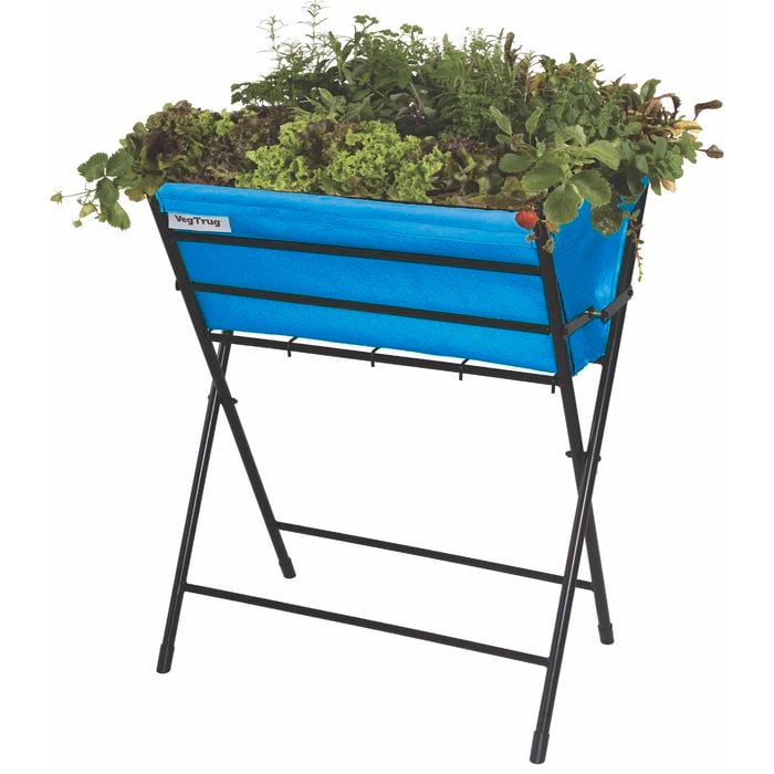 Vegtrug Poppy Felt Raised Garden Planter - Pale Blue