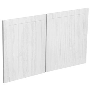 Kaboodle 1000mm Provincial White Country Fridge Cabinet Doors - 2 Pack