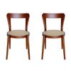 Pack of 2 | Replica Passoni Pagaia Dining Chair | Bamboo - Walnut & Natural