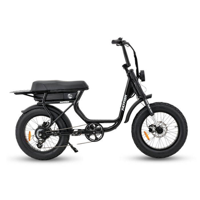 Fatfish Step 20AH Fat Tyre E-Bike 20AH Black