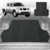 6D Diamond Ute Tub Mat for Nissan Navara Dual Cab (D40 ST/STX) 2005-2014 (with spray on liner or no liner)-Black-Outback GT