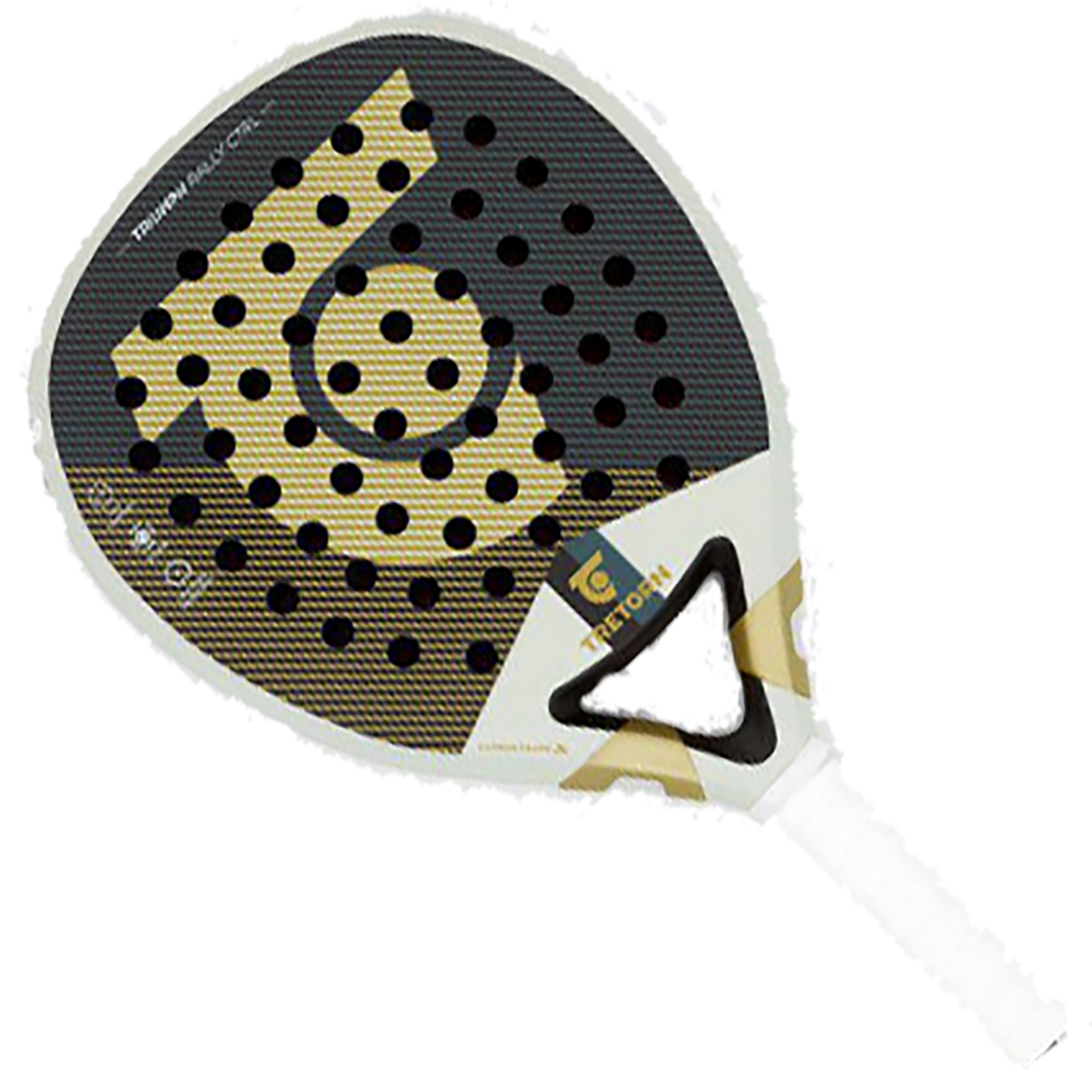 Tretorn Triumph Rally Control Padel Racquet Paddle Racket in Gold/White ...