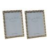 2PK SS Collective Gold Elegant Textured Twirl Rectangle Photo Frame 5x7