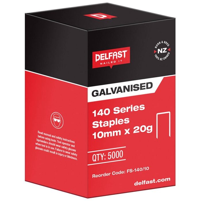 Delfast 10mm 140 Series Staples 5000pk