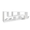 vidaXL TV Cabinet Double L-Shaped White Entertainment Stand Display Sideboard