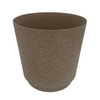 Eden 18cm Brown Round Stonelite Self Watering Plastic Pot