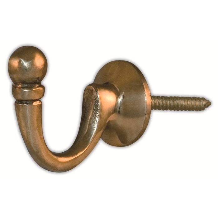 Windoware Barcelona Tieback Hook Brass 40mm