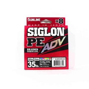 Sunline Siglon PE ADV X8 Multi Colour Fishing Line 300m 35lb