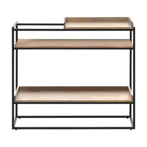 Modern Furniture RIVOLI Display Unit Console 90cm - Natural Oak / Black