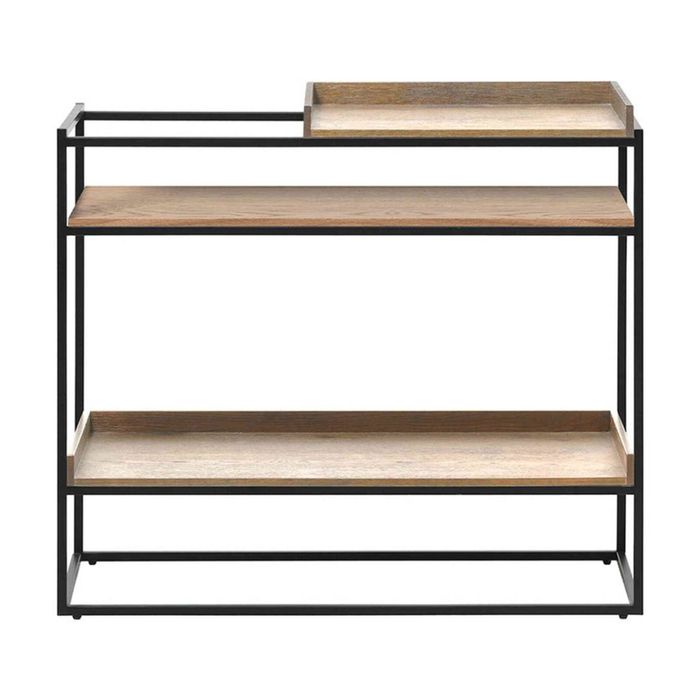 Modern Furniture RIVOLI Display Unit Console 90cm - Natural Oak / Black