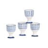 Nicola Spring Hand Printed Porcelain Egg Cups - Pack of 4