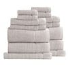 14pc Renee Taylor Cambridge Textured Bath/hand/face Towel Pumice Stone