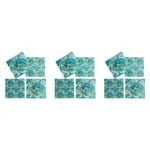 3x 4pc LVD Porcelain Coasters Tropical Camelon Home/Kitchen Decor 10cm Square