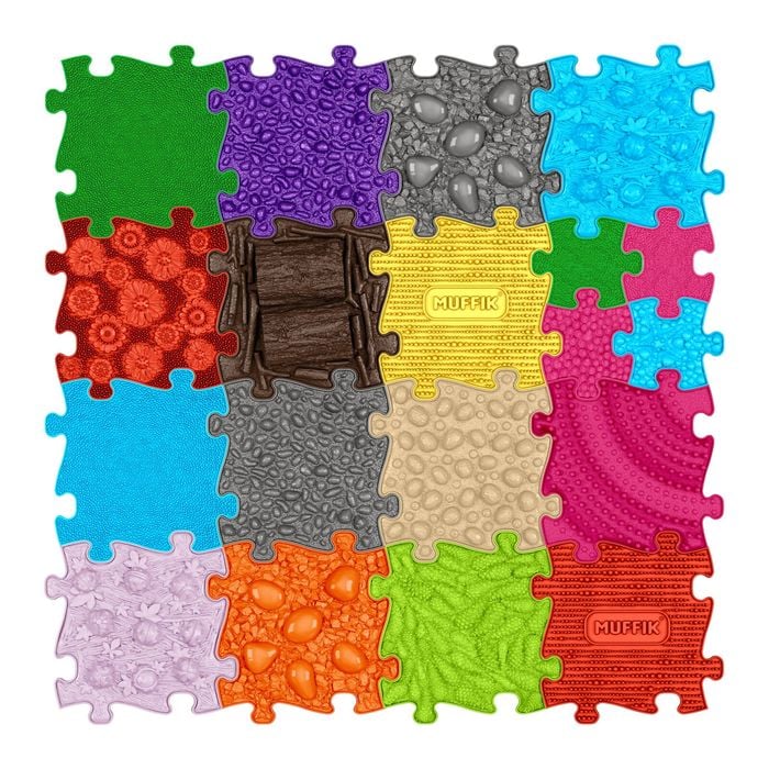 TINNITOTS - 19 Piece Set - Mixed -Muffik Extra Large Sensory Play Mats Set