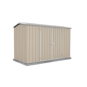 Absco Sheds 3.0 x 1.52 x 1.95m Paperbark Premier Double Door Garden Shed