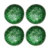 4pk Lvd Emerald Decorative Round Coconut Capiz Trinket/jewellery Bowl 13x13x6cm