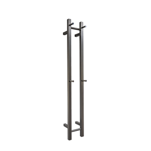 Hotwire 1200mm Gun Metal Double Vertical Heated Towel Rail