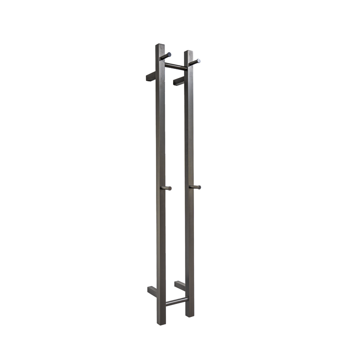 Hotwire 1200mm Gun Metal Double Vertical Heated Towel Rail
