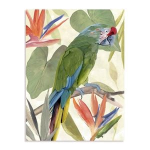 Artey | Tropical Parrot Composition I - Stretched Canvas - Stretched Canvas - 120 x 160cm