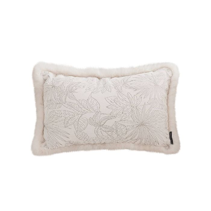 SOGA 30CM Romantic French Mosley Jacquard Lumbar Throw Pillows