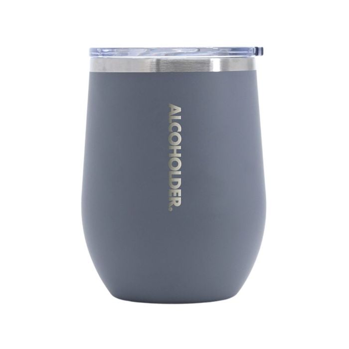 Stemless Vacuum Insulated Wine Tumbler 355ml (12oz) Cement Grey (Matte)