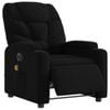 vidaXL Electric Massage Recliner Chair Office Armchair Single Sofa Black Fabric