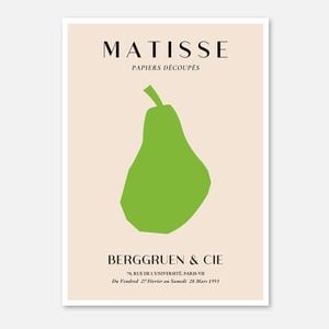 Galrie Vintage Henri Matisse - Papiers Découpés Art Print, Poster Only, A4 21 x 30cm (8 x 12inch)