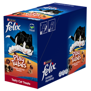 Felix 50g Chicken and Liver Treat Tubes - 8 Pack