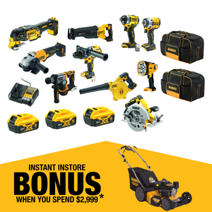 DeWALT 18V XR 10 Piece Combo Kit DCZ1085P3-XE