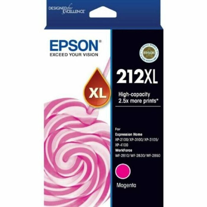 Epson GENUINE Original Epson 212XL Magenta High Yield Ink Cartridge Toner C13T02X392