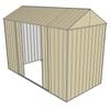 Build-a-Shed 1.5 x 3.0 x 2.3m Gable Double Sliding Side Door Shed - Cream
