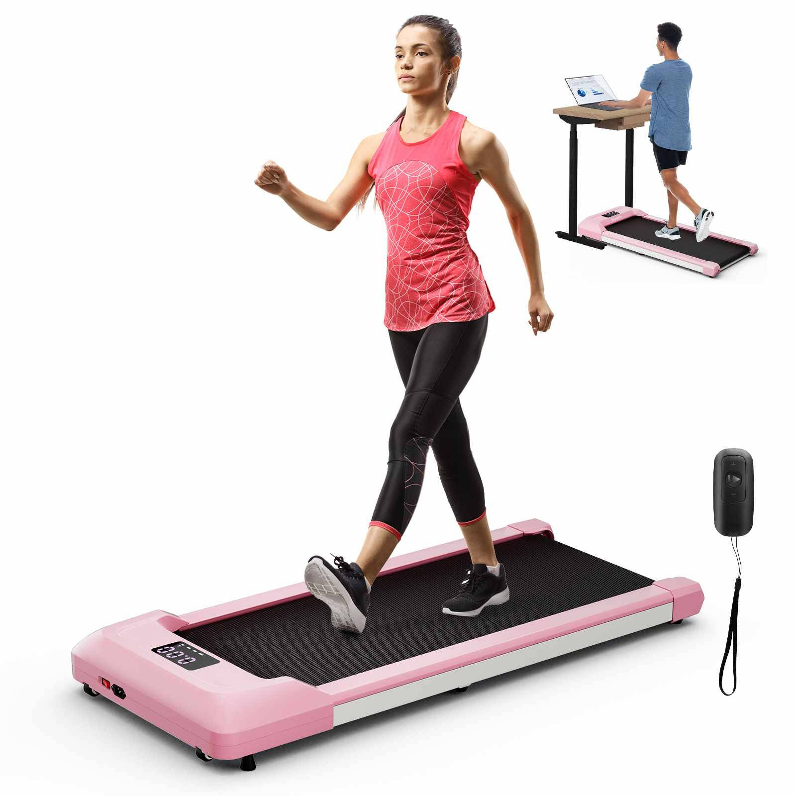 Costway 2.25HP Walking Machine Electric Treadmill Running Machine w LED Display Remote Control Home Pink Bunnings Australia