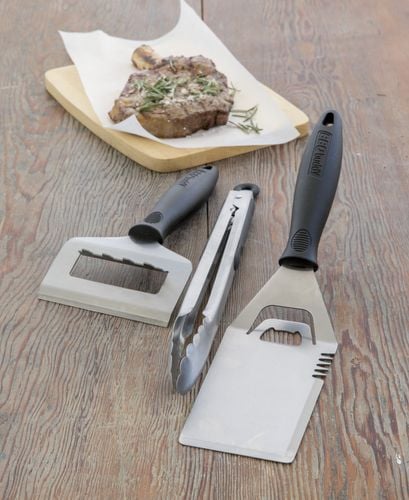 Array of barbecue cooking tools