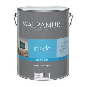 Walpamur Inside 10L White Low Sheen Interior Paint