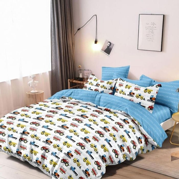 Dreamfields Double Transport Design Kids/Boys/Girls Quilt/Duvet/Doona Cover Set