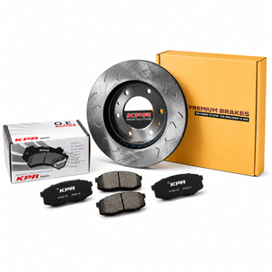 Kpr Slotted Disc Brake Rotor Pair With Brake Pads Fits Ford Falcon Ba Bf Xt Xr6 2002-08 298mm Front P504zs Db1473