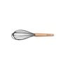 Cuisena 26cm Beech Wood Silicone Whisk Kitchen Utensil - Black