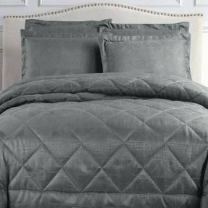 Hotel Living Eli Jacquard Comforter Set Charcoal King