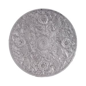 Ssh Collection Krish 66cm Wide Grape And Floral Wall Art - Polished Aluminium