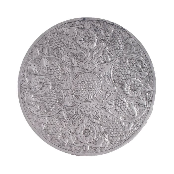 Ssh Collection Krish 66cm Wide Grape And Floral Wall Art - Polished Aluminium