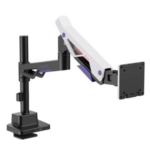 Brateck Atlas Neo Gaming Monitor Arm Usb-a/c 24–57" - Black/white