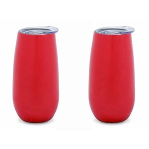 2PK Annabel Trends 175ml Stainless Steel Sparkling Flute Cup - Watermelon